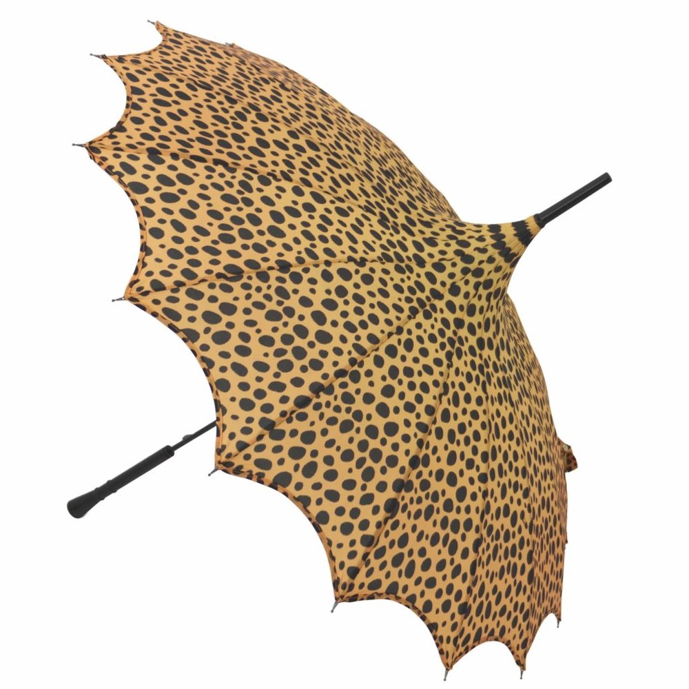 Leopard Print Parasol Style Umbrella (Cosmetic Blemish)